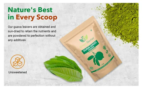 Miniatura 4 de Polvo de hoja de guayaba (100% natural y puro), té de hoja de guayaba, vegano (16 onzas - 1 paquete)