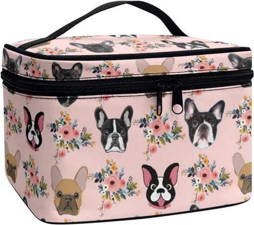 Miniatura 23 de JoyLamoria Bolsa de Maquillaje Portátil Bolsa de Cosméticos de Viaje Bolsa de Maquillaje con Gran Capacidad Bolsa con Cremallera, Aztec Southwestern