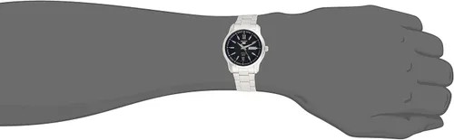 Miniatura 5 de SEIKO 5 Reloj automático de acero inoxidable con esfera azul SNKP17J1 para hombre, Negro -, Moderno