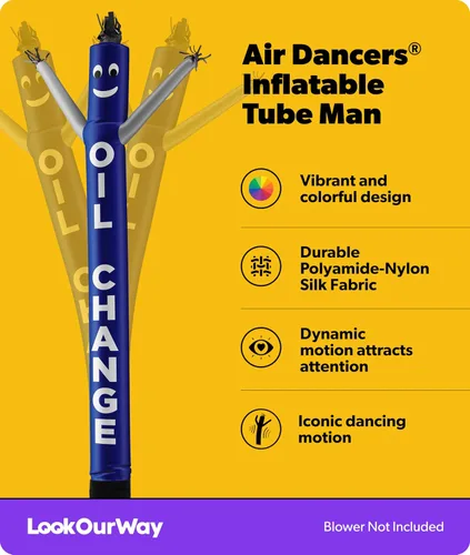 Miniatura 2 de LookOurWay Air Dancers - Accesorio inflable para hombre de tubo – 20 pies de alto Wacky Waving Inflable Dancing Tube Guy para promoción de negocios
