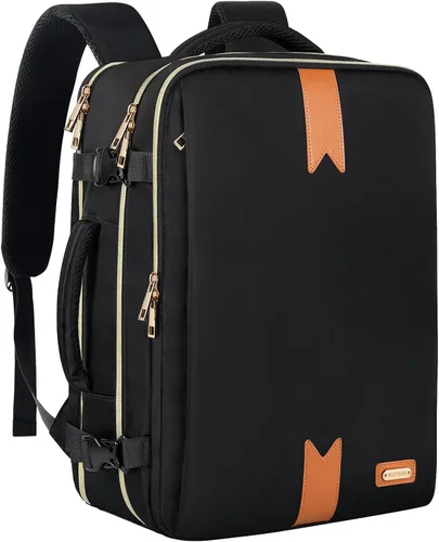 Mochila de viaje para mujeres y hombres, mochila de transporte de 17.3 x 13.4 x 7.9 pulgadas, aprobada por la TSA, resistente al agua, mochilas de