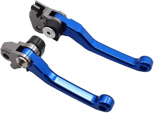 Miniatura 2 de Krace Juego de palancas de freno y embrague CNC para motocicleta todo terreno, compatible con Yamaha YZ65 2018, con agarres de goma de 22 mm de 7/8