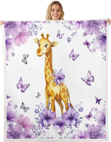 Miniatura 13 de Erosebridal Manta infantil de cebra de 40 x 50 pulgadas para dormitorio, sala de estar, sofá, sofá, manta de forro polar de animales de zoológico