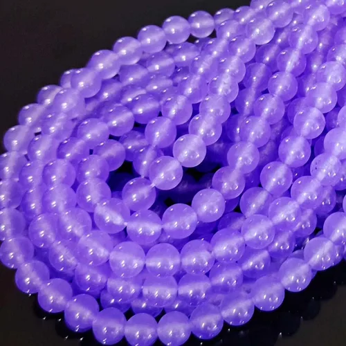 Miniatura 8 de Cuentas redondas naturales de aguamarina púrpura de 0.394 in materiales de bricolaje pulsera, collar, aretes, fabricación de cuentas de ágata