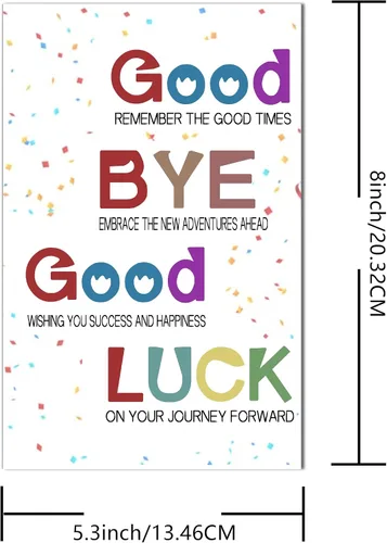 Miniatura 5 de Joycard Divertida tarjeta de despedida para él/ella, tarjetas de jubilación humorísticas para compañeros de trabajo y amigos, divertida tarjeta