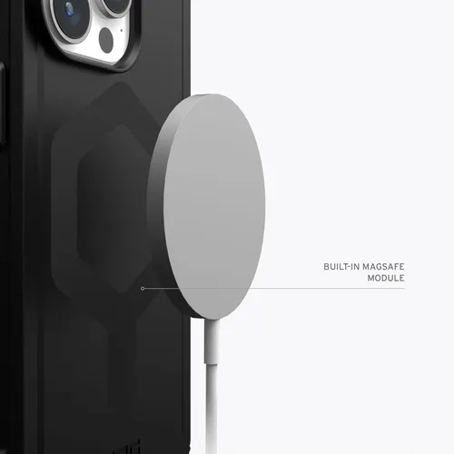 Miniatura 4 de URBAN ARMOR GEAR UAG - Funda compatible con iPhone 15 Pro de 6.1 pulgadas, Essential Armor negro, imán integrado compatible con carga MagSafe, funda