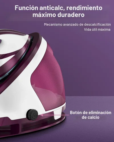 Miniatura 8 de Martisan Plancha generadora de vapor para ropa, estación de vapor LED, potencia de 1800 W, presión máxima de 8 bares, tanque de agua de 1.9 L