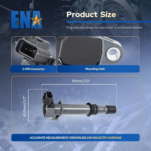 Miniatura 6 de ENA Juego de 8 bobinas de encendido para UF270 compatibles con Dodge Ram 1500 4.7 Jeep Mitsubishi Dakota Durango Commander Grand Cherokee Raider