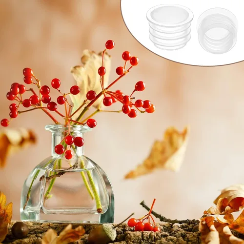 Miniatura 5 de Tapones para salero y pimentero, tapón de repuesto transparente de repuesto para salero y pimienta, tapa redonda de plástico para ollas, botellas
