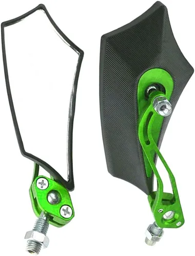 Miniatura 11 de ESUPPORT Oro Universal Motocicleta Motocicleta 0.315 in 0.394 in Espejo Lateral Vista Trasera ATV Scooter Bike