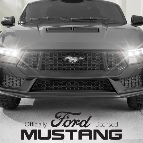 Miniatura 2 de Best Choice Products Auto Eléctrico de Paseo de 12V para Niños con Licencia Oficial de Ford Mustang con Control Parental, Luces LED, 2 Velocidades