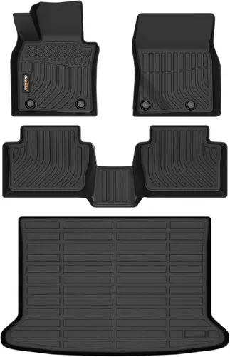 Miniatura 77 de Alfombrillas y forro de carga para Jeep Grand Cherokee L 2021-2025 (solo para 6 plazas sin consola central), alfombrillas de automóvil TPE para todo