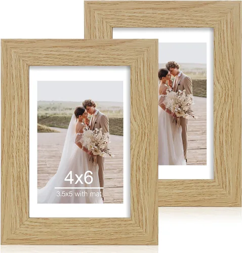 Miniatura 113 de Hongkee - Juego de 2 marcos de fotos, HK042515-MD5.5X8.5-BK(2PK)