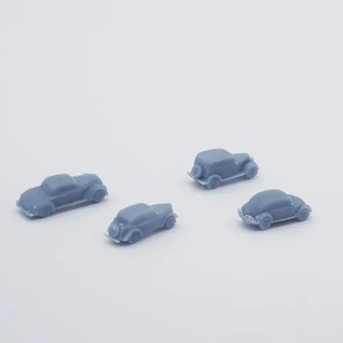 Miniatura 2 de Outland Models Modelo Ferrocarril Vintage Classic City Autos Coches Set 1:220 Escala Z