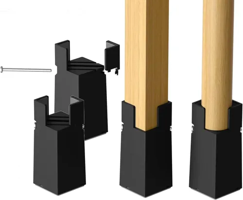 Sephyroth Elevadores de Cama Ajustables Elevadores de Muebles Paquete de 4 con Abrazadera de Tornillo. Elevadores de Mesa Escritorio Silla. Negro