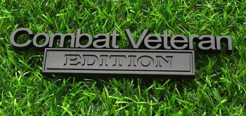 Miniatura 6 de 1 emblema de edición de veterano de combate, calcomanías en relieve 3D, calcomanías exteriores para camionetas, insignias de repuesto para F150 F250