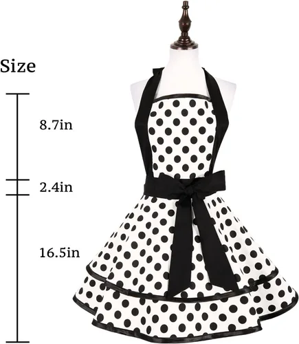 Miniatura 3 de RosieLily Retro Aprons for Women Vintage Apron Kitchen Apron for Cooking Baking BBQ Grilling Sexy Mothers Day Gifts Cute
