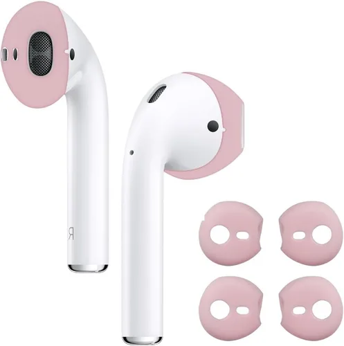 Miniatura 5 de Zotech 2 pares de auriculares para Apple EarPods y AirPods 1 y 2, súper delgados de goma delgados y accesorios para la piel (paquete de color)