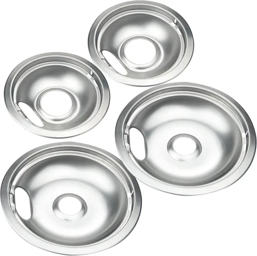 Miniatura 8 de Moldes de goteo Chrome Range compatibles con GE, Hotpoint y Kenmore Electric Stove - Reemplazo para WB31T10010, WB31T10011