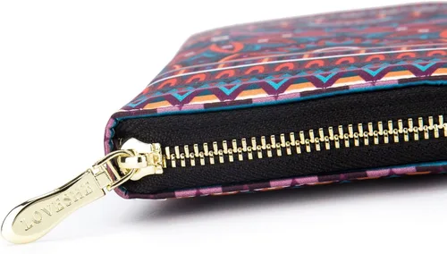 Miniatura 191 de Cartera de mano para mujer, estilo bohemio, con RFID, elegante, espaciosa con correa para viajes, capacidad para tarjetas, teléfono, dinero