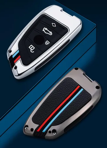 Miniatura 3 de ontto Funda para llave BMW con llavero para accesorios de la serie 1, 2, 5, 7, M, X1, X4, X5, X6, F15, F16, F48