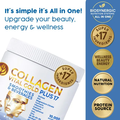 Miniatura 3 de Vital Life - Polvo de péptidos de colágeno + 17 súper ingredientes, 1.6 libras (paquete de 6), sabor a vainilla, apoya el cabello, la piel