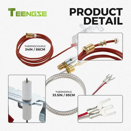 Miniatura 3 de LPG8404 14D0477 Pilot ODS Reemplazo de montaje para LPG8414 PP225 103778-01 R3623 LP Propano Piloto Compatible con Empire CIVF-25 VFH-33M VFYR-16
