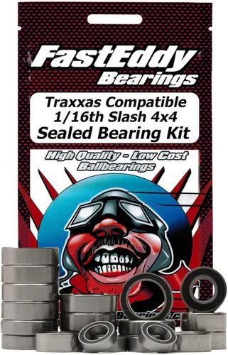 FastEddy Bearings Compatible con el kit de rodamientos sellados Traxxas 1/16th Mini Slash 4x4