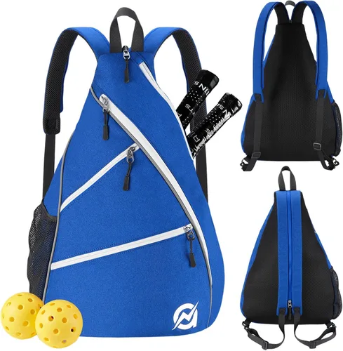 Miniatura 10 de A11N SPORTS Bolsa de Pickleball, Bandolera Reversible con Correa Cruzada/Mochila para Mujeres y Hombres