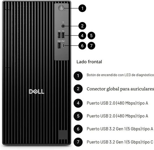 Miniatura 3 de Dell Escritorio empresarial QCT1250, nueva versión OptiPlex, Intel I7-12700K (12 núcleos, caché de 25 MB, 20 hilos), soporte de monitor 4K dual, RAM