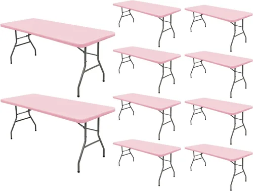 Miniatura 46 de Pack de 6 manteles de picnic elásticos ajustados para mesas rectangulares de 6 pies, impermeables, lavables, de spandex para patio, plegables