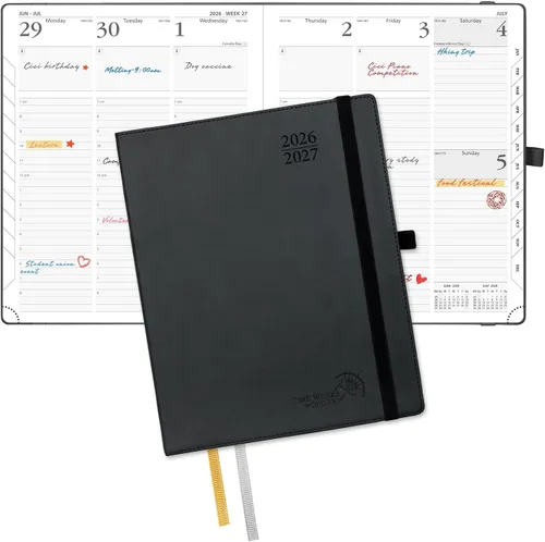 Miniatura 41 de POPRUN Agenda de bolsillo 2026-2027, tamaño del bolso, 4 x 6.25 pulgadas, calendario de bolsillo (julio de 2026 a junio de 2027) para bolso