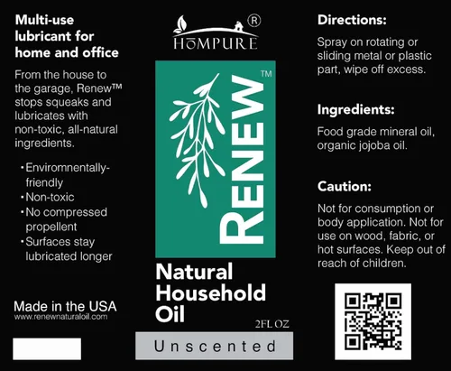 Miniatura 9 de HōMPURE® Renew - Aceite natural para el hogar sin perfume, lubricante ecológico para puertas, bisagras y cerraduras, aceite penetrante natural