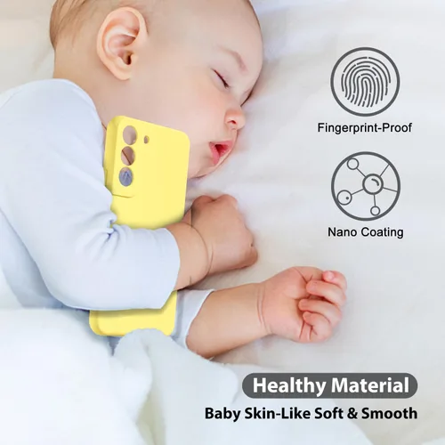 Miniatura 6 de Oakxco Funda para teléfono Samsung Galaxy S22 con agarre de silicona líquida, linda delgada fina suave de goma TPU cubierta de gel lisa suave