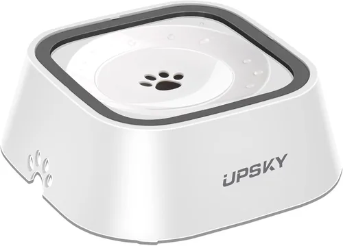 Miniatura 8 de UPSKY Cuenco antideslizante para beber lento, dispensador de mascotas sin derrames de 35 onzas para perros y gatos Rosa