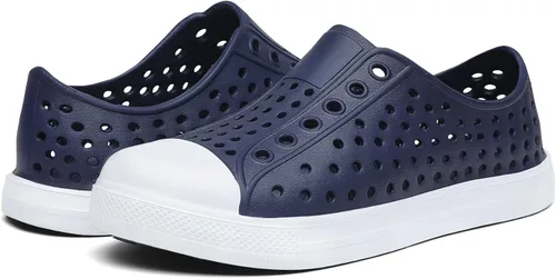 Miniatura 8 de Nihaoya Zuecos de jardín para niños, zapatos de agua, sandalias de playa para niños y niñas, pantuflas para bebés, niños pequeños, niños pequeños