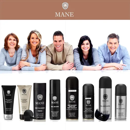 Miniatura 4 de MANE MANE Espesante para el cabello con champú y acondicionador (negro, unisex, natural, cabello fino)