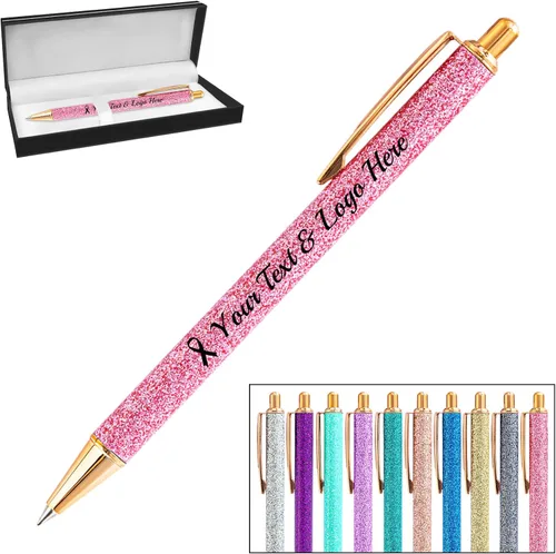 Miniatura 83 de Bolígrafo personalizado, 1 unidad, bolígrafo personalizado con logotipo de mensaje de nombre comercial impreso, carcasa de metal brillante de tinta