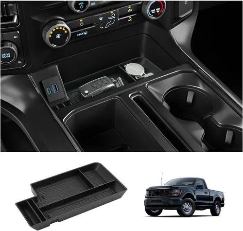 Miniatura 19 de LUWU Bandeja organizadora para consola central Ford Edge 2024 2020 2021 2022 2023 2024 Ford Edge SE/SEL/ST-Line/Titanio/ST, organizador de consola