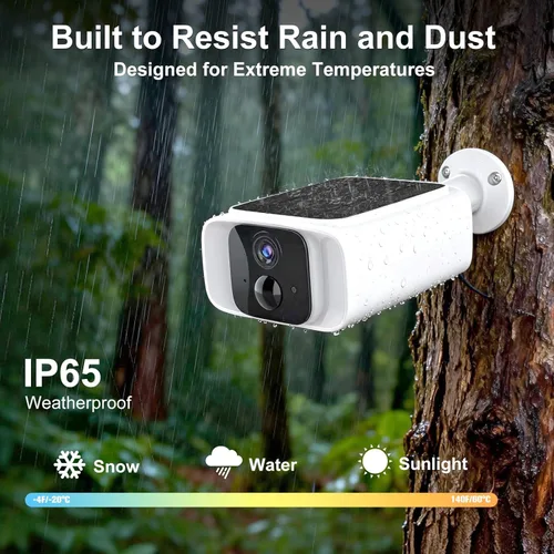Miniatura 5 de Cámara de seguridad celular 4G LTE inalámbrica para exteriores, datos ilimitados gratuitos de 365 días, sin WiFi, cámara de seguridad alimentada por