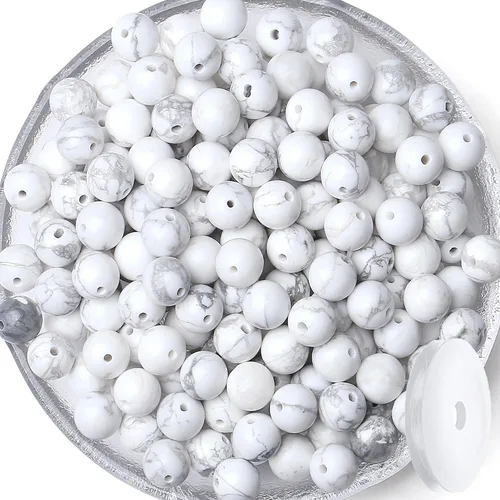 Miniatura 38 de QINJIEJIE 105 piezas de cuentas de piedra de 7 chakras de 8 mm, cuentas naturales redondas sueltas de gemas para pulseras, cuentas de cristal