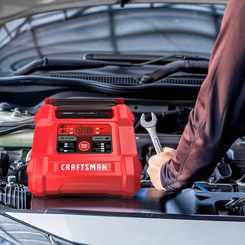 Miniatura 5 de CRAFTSMAN Cargador y Mantenedor de Batería de Auto 12A, Solución 4-en-1, Probador de Batería, para Baterías de 6V/12V de Deportes Acuáticos