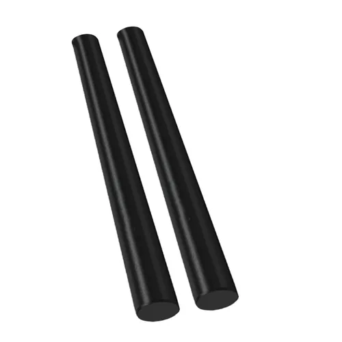 Miniatura 16 de Varilla de copolímero acetal redonda de 1-1/2 pulgadas de diámetro, 12 pulgadas de longitud, negro opaco, tolerancia estándar, paquete de 2