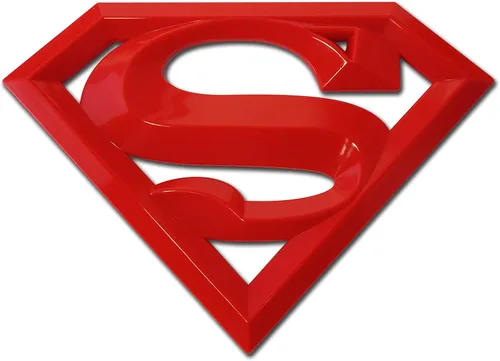Miniatura 11 de Elektroplate Emblema de DC Comics Superman con licencia oficial, todo de metal negro para autos, camiones y todos los vehículos Ajuste universal