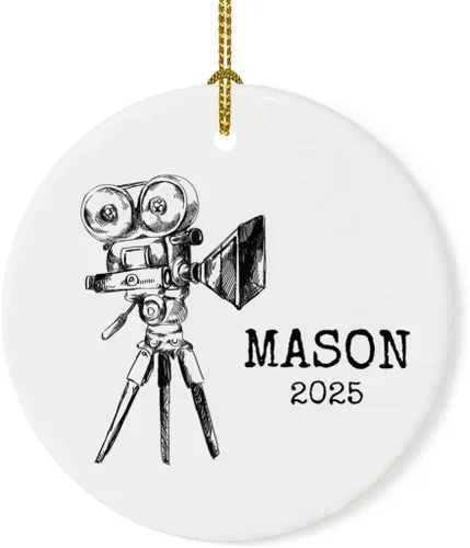 Miniatura 15 de Andaz Press Adorno de cámara de película personalizada de metal de 3.5 pulgadas 2026, el mejor fotógrafo de la historia, adornos de cámara