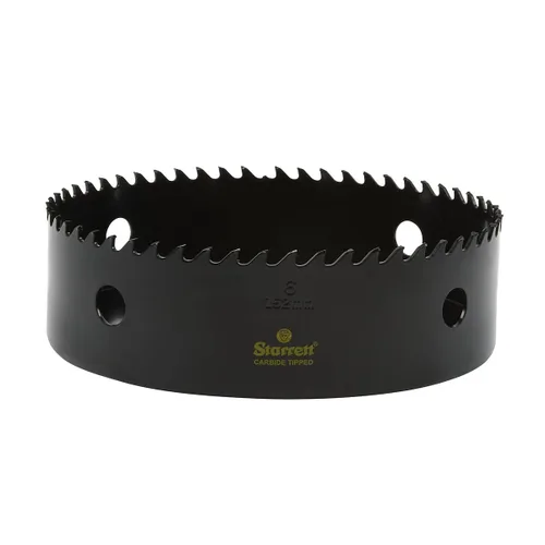Miniatura 22 de Starrett Sierra perforadora con punta de carburo con acabado de superficie de alta calidad, ideal para madera, PVC y fibra de vidrio, 3 dientes por