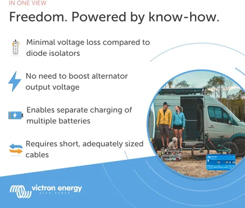 Miniatura 2 de Victron Energy Argofet Aisladores de Batería 100-2AC (2 Baterías 100 Amperio)