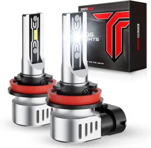 Miniatura 11 de Torchbeam T2 H4/9003 Bombillas de haz alto/bajo, 45,000 lm 6500 K ultra blanco, bombillas H4 mini tamaño 1:1, ventilador de enfriamiento de 12,000