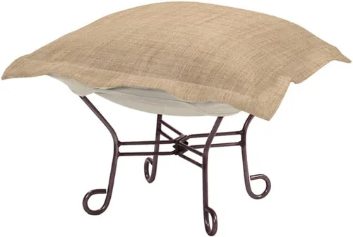 Miniatura 103 de Howard Elliott Collection Avanti Pecan - Silla de asiento oscilante con funda, silla multiusos de mariposa con marco de titanio, muebles de patio
