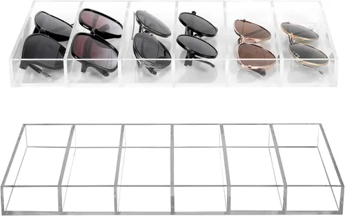 Miniatura 10 de MyGift Acrylic Sunglass Organizer,Glasses Holder,Sunglass Holder,Eyeglass Case Storage,Display Tray Drawer,Eyewear, Jewelry, Makeup